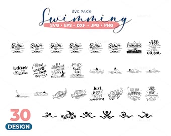 30 Schwimmen SVG Bundle | Schwimmen Svg Designs, Schwimmen Bundle, Schwimmen Svg, Schwimmen Familie Designs, T-Shirt Svg Designs, Instant Download