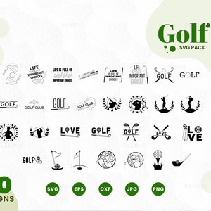 30 Golf SVG Pack | Golf Svg Bundle, Golfing svg, Golf Player Svg, Golf Svg Quotes, Golf Sayings, Golf Silhouette, Golf Club Svg, Golfing Svg