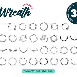 30 Kranz SVG Bündel | Blumenkranz Bündel Svg, Kranz Svg, Kranz Designs, Blumen Svg, Dekorationen Svg, Lorbeerkranz Svg, Hochzeitskranz