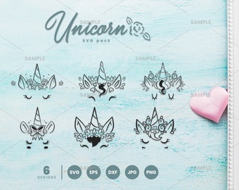 Unicorn SVG Pack 1 | Unicorn Svg, Unicorn Clip Art, Cute Unicorn SVG, Cricut, Silhouette Cut File