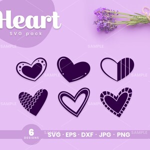 Heart SVG Pack 10 | Heart Bundle svg, Sketch Heart svg, PNG, PDF, Cricut, Cricut svg, Silhouette svg, Simple Hearts Svg, Valentine day svg