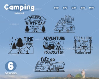 Camping SVG Pack 3 | Camping Life Svg, Happy Camper Svg, Adventure Svg, Explore Svg Png, Campfire Svg, Camping Life Png Digital Download