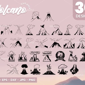 30 Volcano SVG Bundle | Volcano Svg, Volcano Files for Cricut, Volcano Cut Files For Silhouette, Volcano Dxf, Volcano Png, Volcano Vector