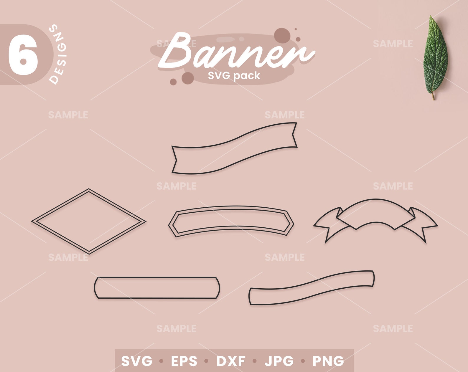 Banner SVG Pack 5 | Banner SVG, Ribbon Svg, Label Svg-scroll Clipart ...