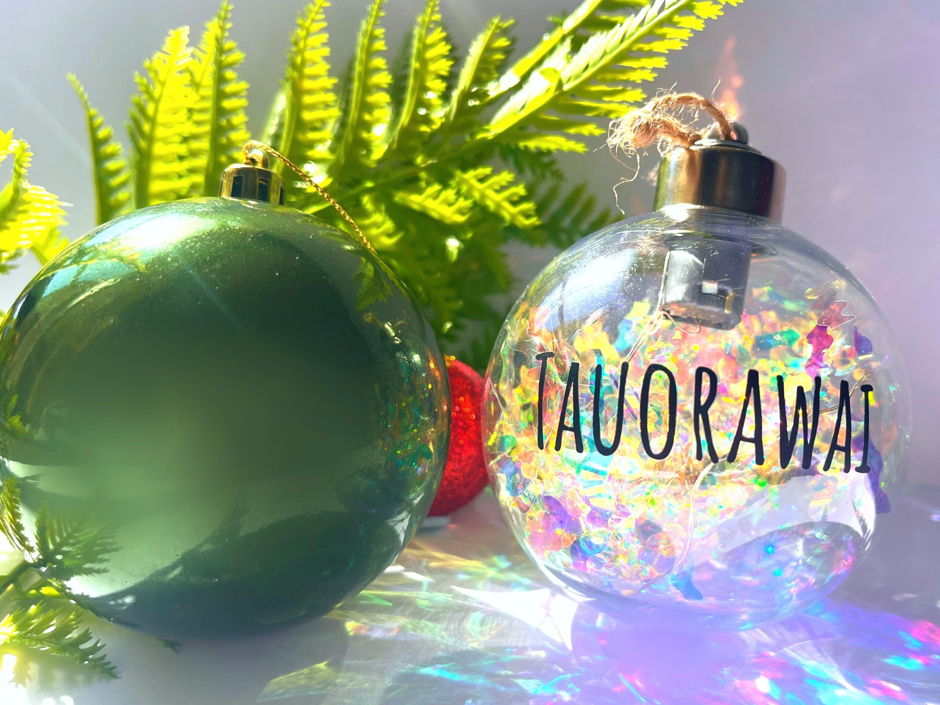 Light up Light Bulb Baubles Ornament Christmas Ball/ Personalized Clear  Plastic Light up Bulb Ornaments/ Custom Ornament 