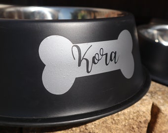 Dog Bone Vinyl Labels, Dog Decals, Vinyl Labels, Permanent Vinyl, Pet Bowls, Vinyl Decals, Pet Gift