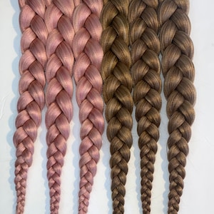 Prestretched braiding hair custom blended