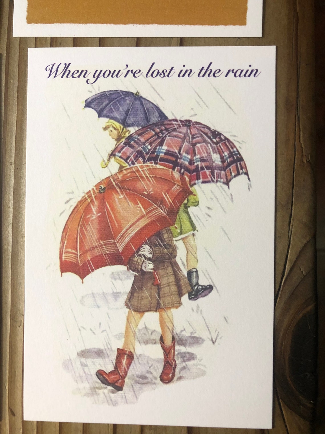 Postcards of the Hanging 13 Postcard Set Dylan Lyrics Etsy