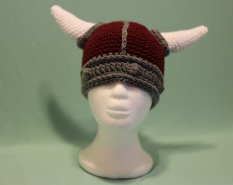 Crocheted Viking Helmet