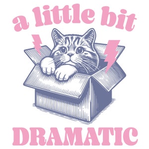 A Little Bit Dramatic Retro PNG, Kids Sublimation, Girl sublimation, png for girl, retro png,little girl png, toddler girl png, png