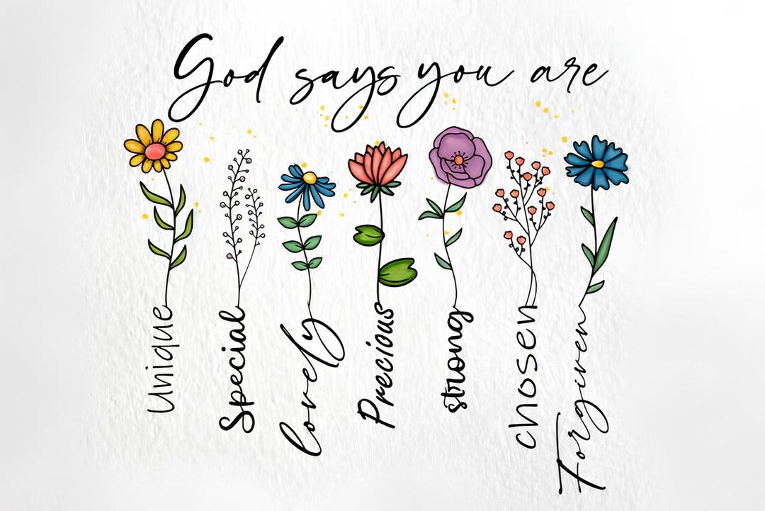 God Says You Are PNG SVG Digital Download, Sublimation Christian Design ...