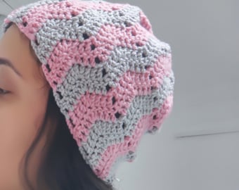 Wave Stitch beanie crochet pattern