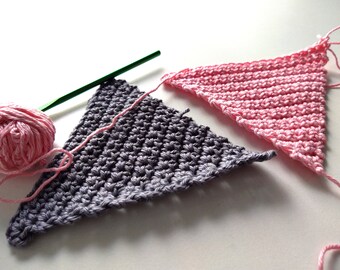 Single crochet Triangle and Diamond Patterns