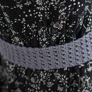 Cross stitch stretchy Crochet belt Pattern image 1
