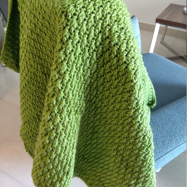The alpine stitch baby blanket pattern