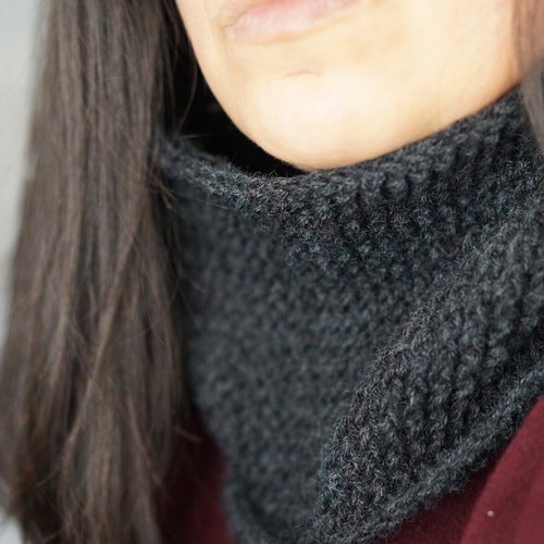 Herringbone Stitch Crochet Cowl Neck Warmer PDF Pattern - Etsy