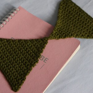 Bookmark Crochet Pattern. Triangular Crochet Bookmark - Etsy