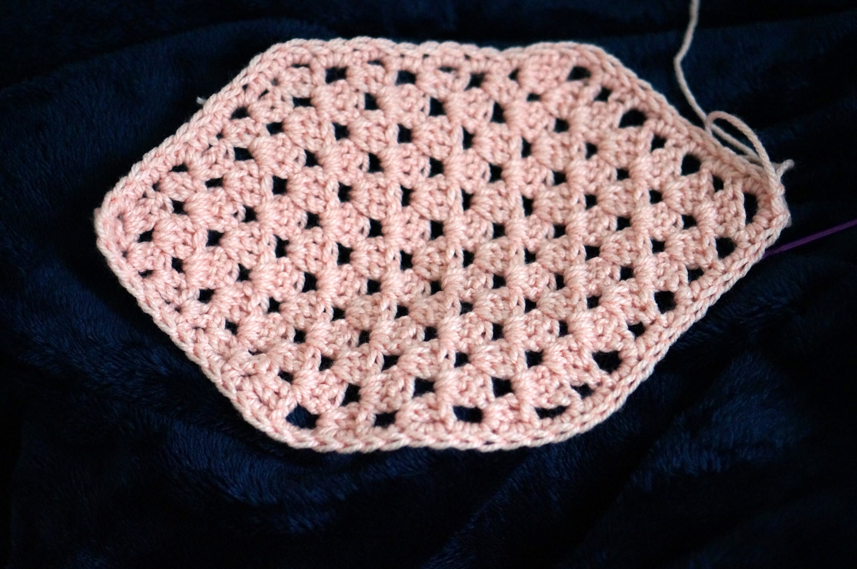 Granny Hexagon Crochet Pattern Etsy