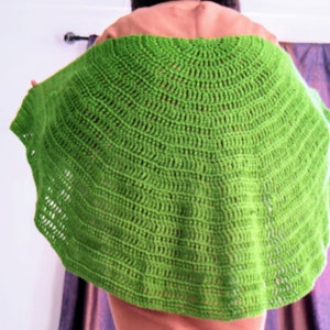 Crocheted Half circle shawl pattern image 2