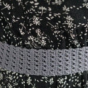 Cross stitch stretchy Crochet belt Pattern image 3