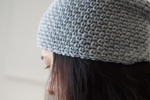 Moss stitch hat sale
