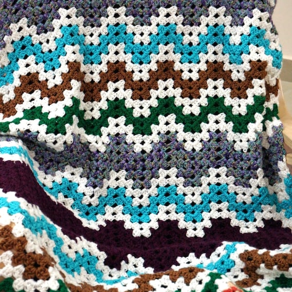 The granny ripple blanket PDF Pattern