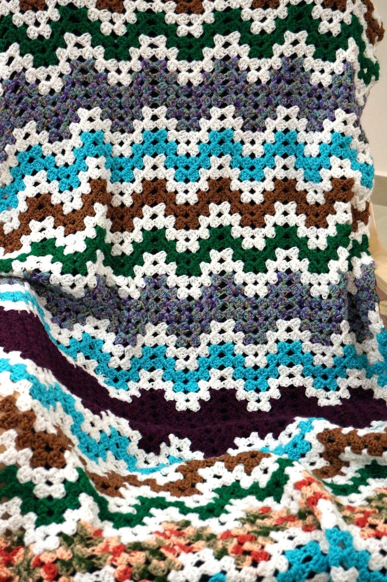 The Granny Ripple Blanket PDF Pattern Etsy