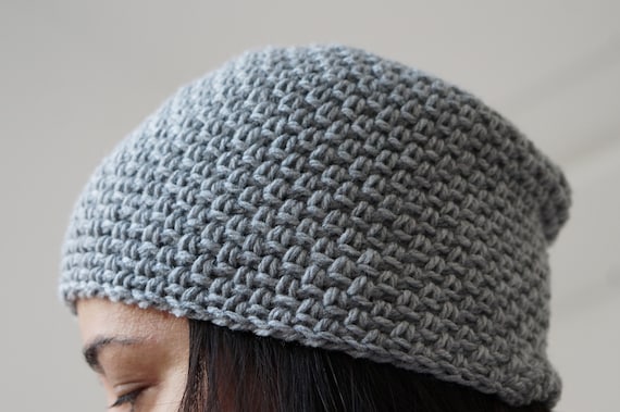 Crochet Easy Brimmed Beanie, Newsboy Hat, Seamless Hat