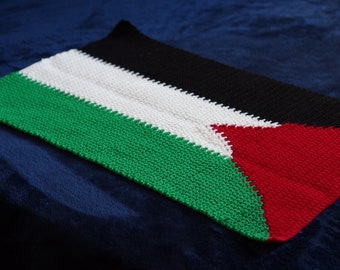 Palestinian flag crochet pattern