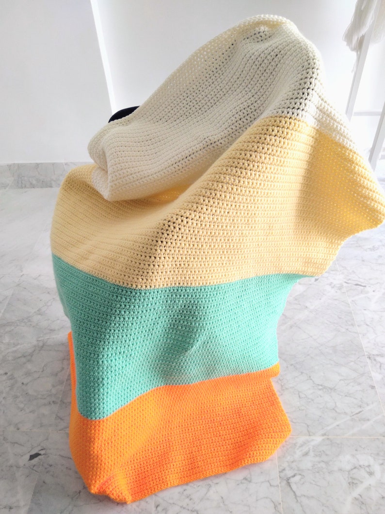Single crochet blanket stripes Pattern image 2