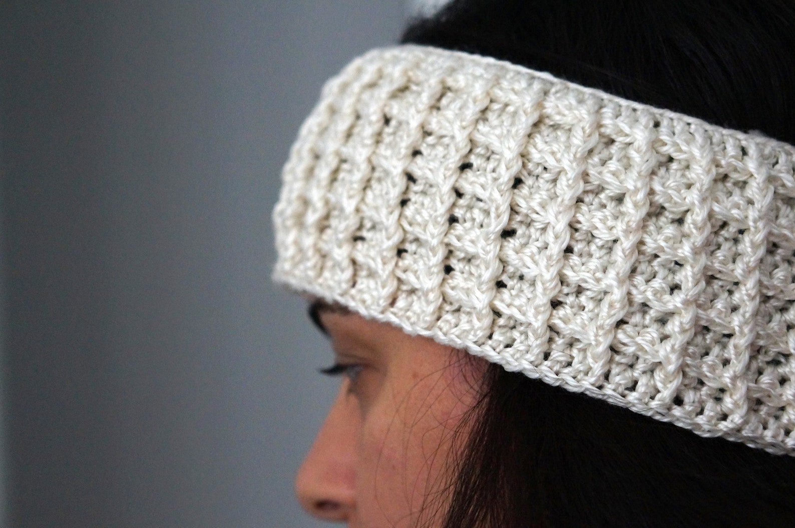 Ear Warmer Crochet Pattern. Waffle Stitch Ear Warmer Etsy