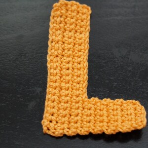 Alfabetos de crochet: Letra L de crochet