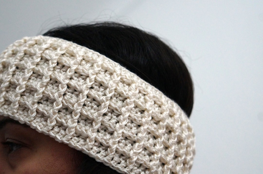 Ear Warmer Crochet Pattern. Waffle Stitch Ear Warmer Etsy