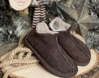 Follkee Kids Slippers House Shoes Handcrafted Wool 100% Leather