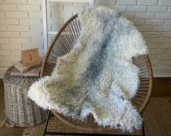 Follkee Beautiful  Gotland Sheepskins rug | Natural Humanely Sourced |Sheepskin Throw|Pad Area Rug