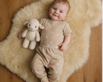 Nursery Sheepskin Medical Sheepskin Rug| Natural Healthy Relugan Sheepskin | Baby Throw| ECO Sheepskin Fur| Hypoallergenic Sheepskin