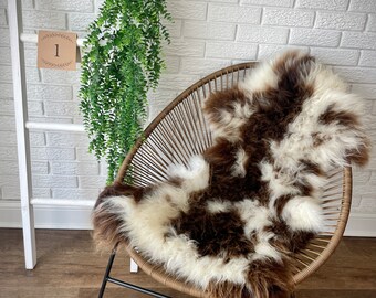 Genuine British Jacob Sheepskin Rug | All Natural Sustainable and Handcrafted Product