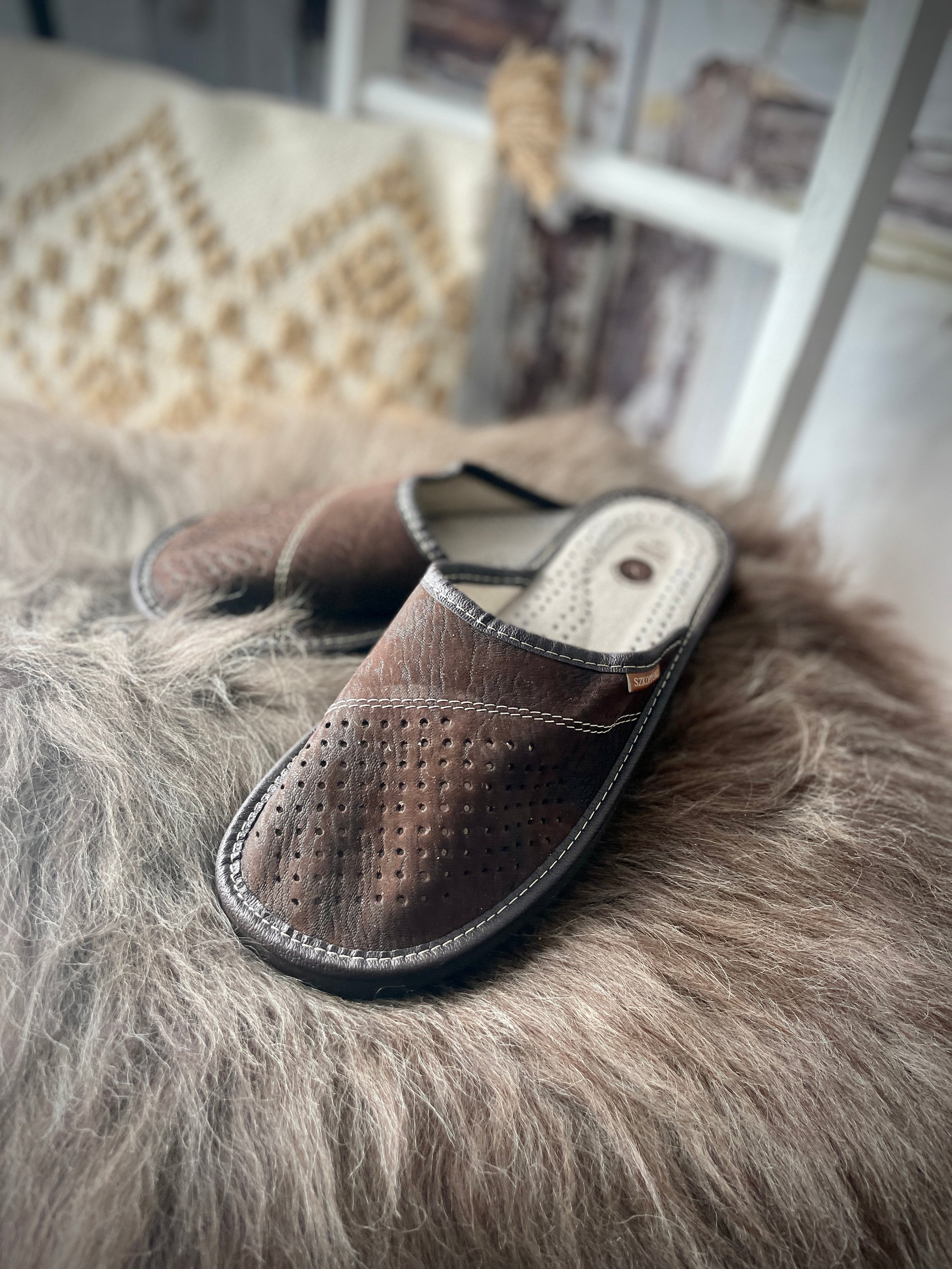 Leather Slippers -