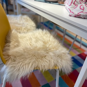 Chair Pad Stool Pad | Scandinavian Decor | Seat Pad Caramel Color  | Icelandic Style | Trendy | Cozy