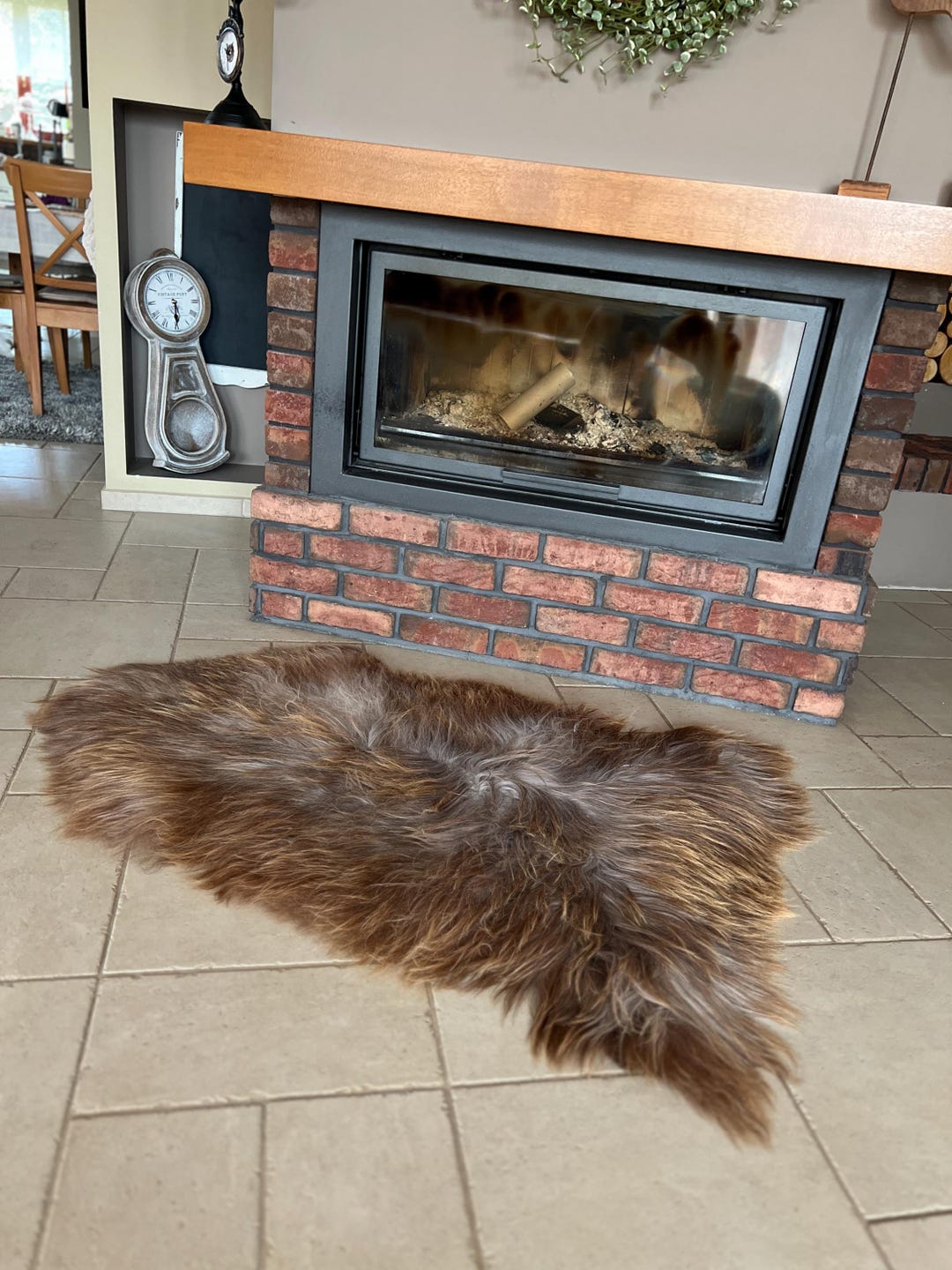 Follkee Rustic Icelandic Sheepskin Rug Throw Fur Rug Sheepskin Rug ...