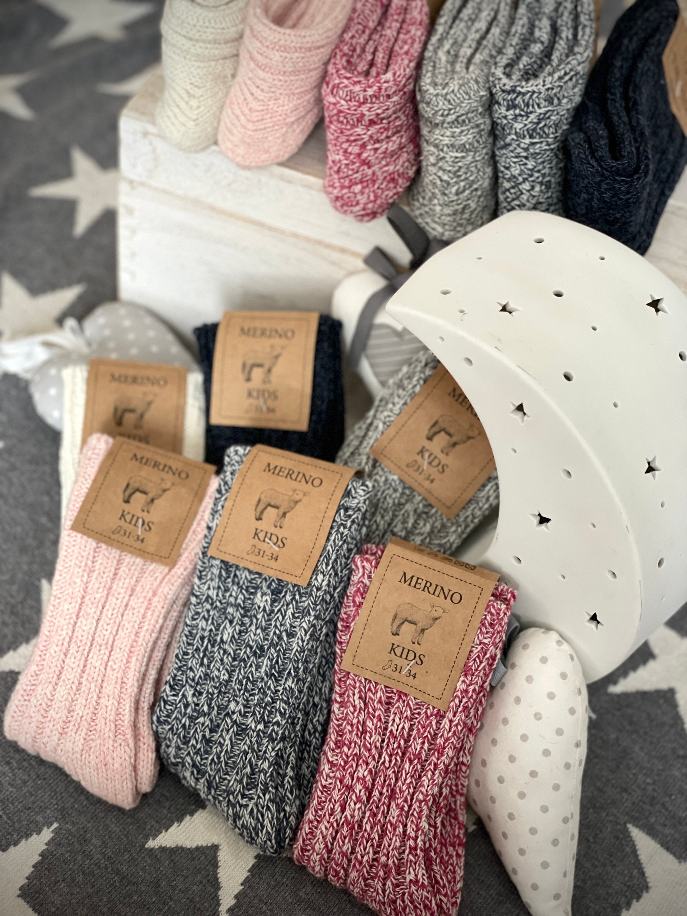 Follkee Calcetines de lana merino para niños pequeños, idea de regalo  perfecta, talla 2-3 Y -  México