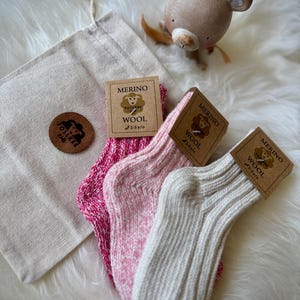 Follkee Kids Set- 100% Organic Merino Wool Socks Perfect Gift Idea |MERINO | SOCKS| GIFT|