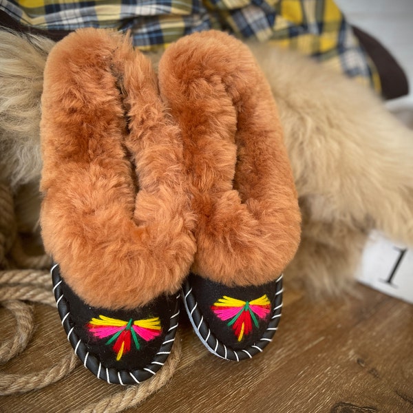 embroidered slippers