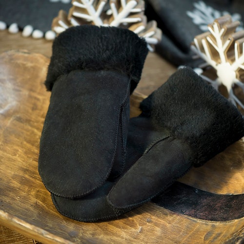 BLACK COLOUR Bckeeley Mittens Black main image 1