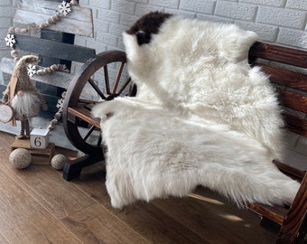 Genuine British Jacob Sheepskin Rug | All Natural Sustainable and Handcrafted Product