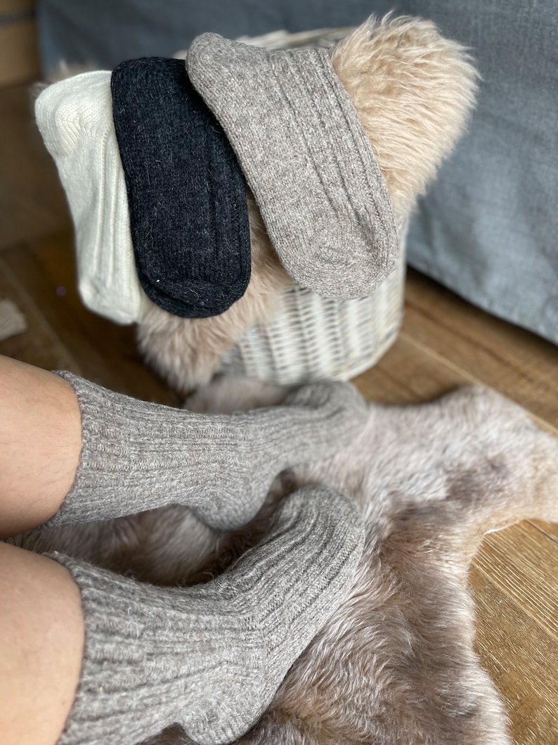 Sticker Wool Sock Included Follkee Merino Wool Socks High Content 99% Wool Thick Hiking Socks - Etsy