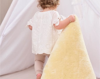 Nursery Sheepskin Medical Sheepskin Rug| Natural Healthy Relugan Sheepskin Throw| Baby Throw| ECO Sheepskin Fur| Hypoallergenic Sheepskin