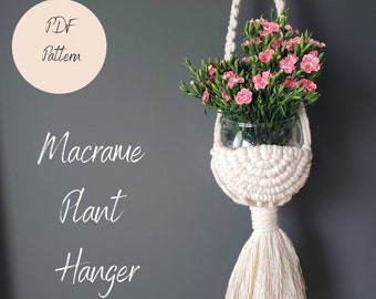 Patroon macramé plantenhanger – DIY hangende plantenbak pdf