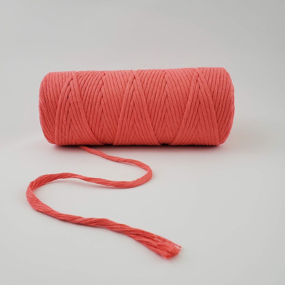 Pink Macrame Cord, 3mm Single Strand Cotton Rope (327 Ft) - Etsy