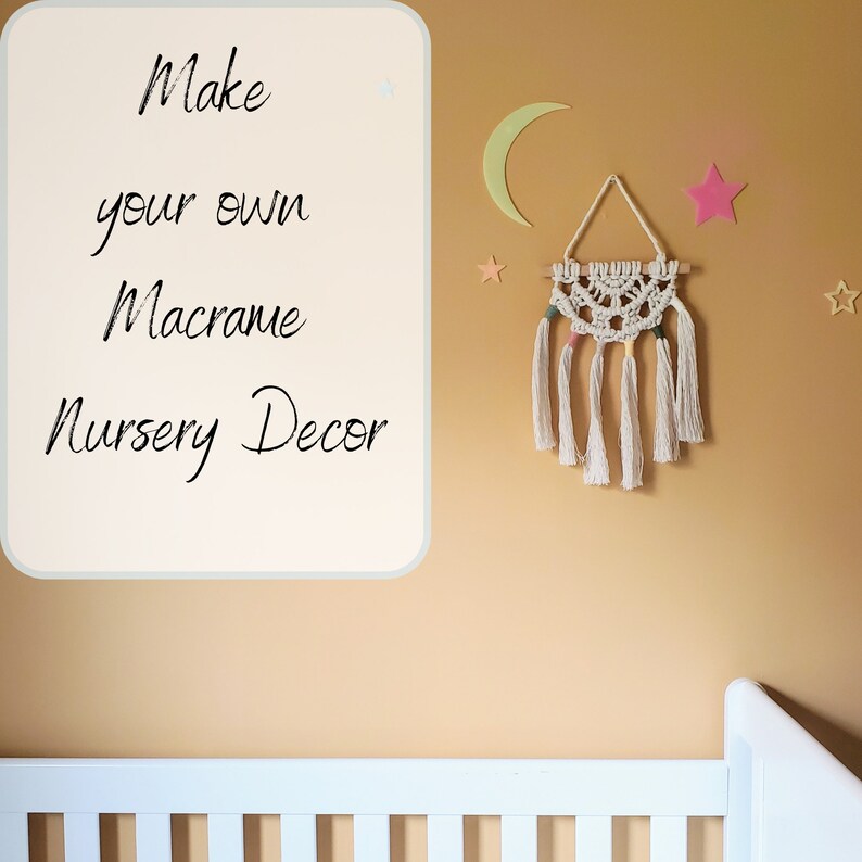 Macrame Pattern PDF Easy Macrame Nursery Decor Macrame Etsy